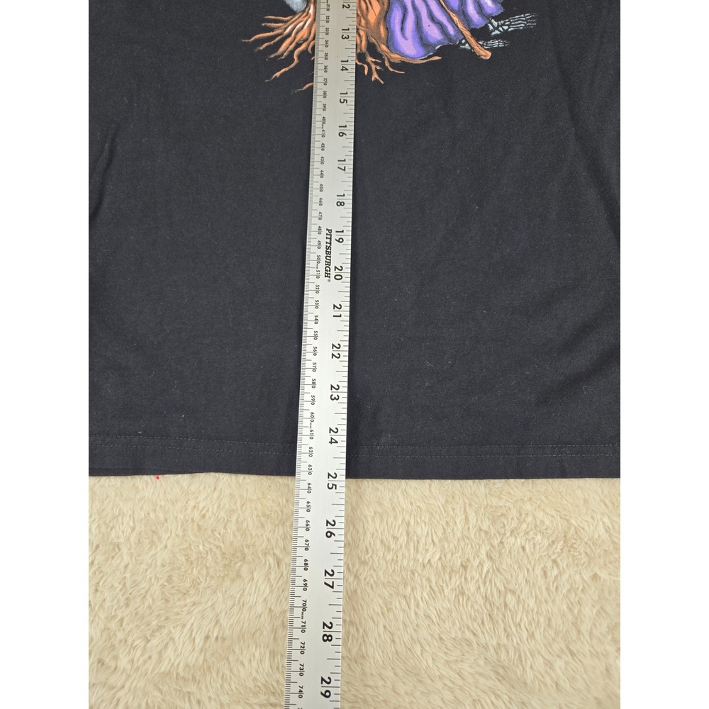 Vans Classic Fit Long Sleeve T Shirt Mens Small Graphic Wizard Moon Print Black - Picture 6 of 12